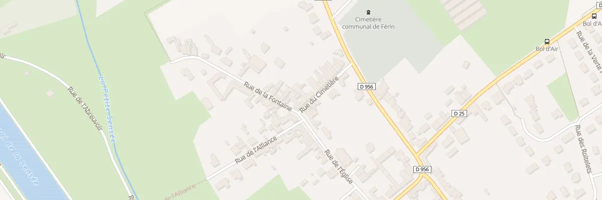 Plan du 3 Rue du Cimetiere à Férin