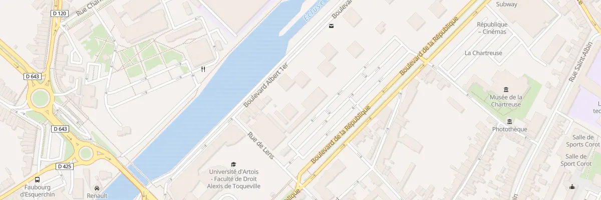 Plan du 272 Bd Albert 1er à Douai