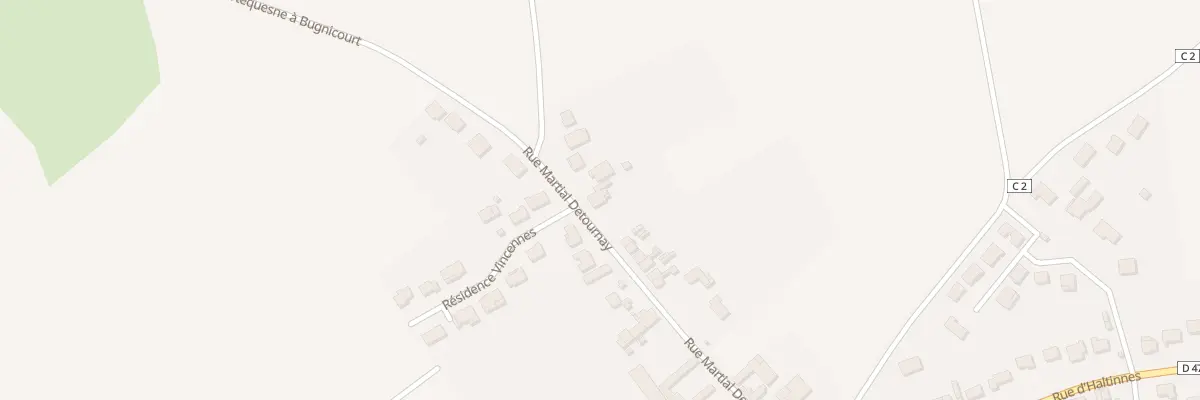 Plan du 114 Rue Martial Detournay à Hamel