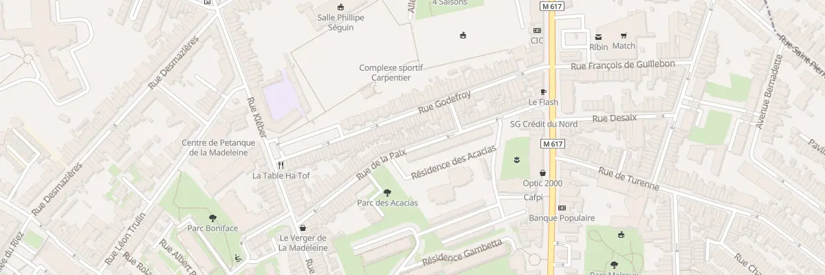 Plan du 56 Rue de la Paix à La Madeleine