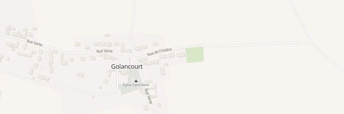 Plan du 86 Rue de l’Osière à Golancourt