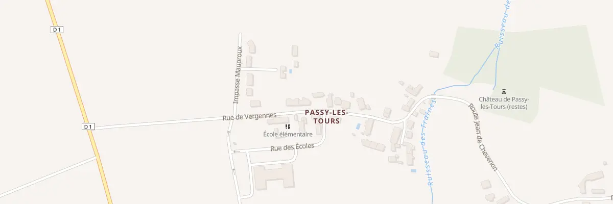 Plan du 3 Rue de Vergennes à Varennes-lès-Narcy