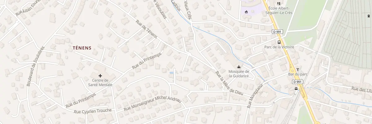 Plan du 75 Rue de Ténens à Millau