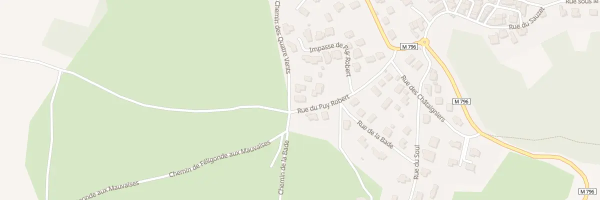 Plan du 234 Rue du Puy Robert à Blanzat