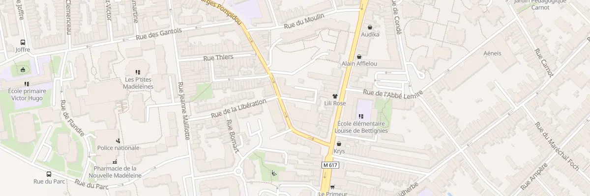 Plan du 26 Rue du Pdt Georges Pompidou à La Madeleine