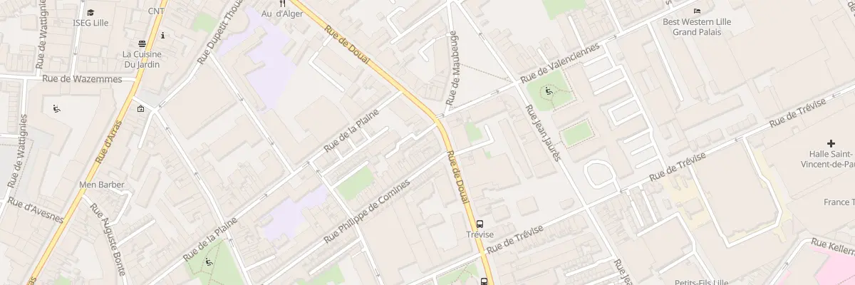 Plan du 94 Rue de Douai à Lille