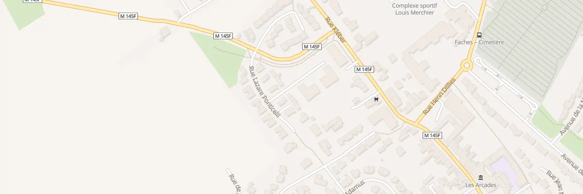 Plan du 16 Rue Lazare Ponticelli à Faches-Thumesnil