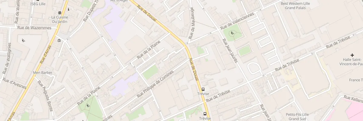 Plan du 101 Rue Philippe de Comines à Lille