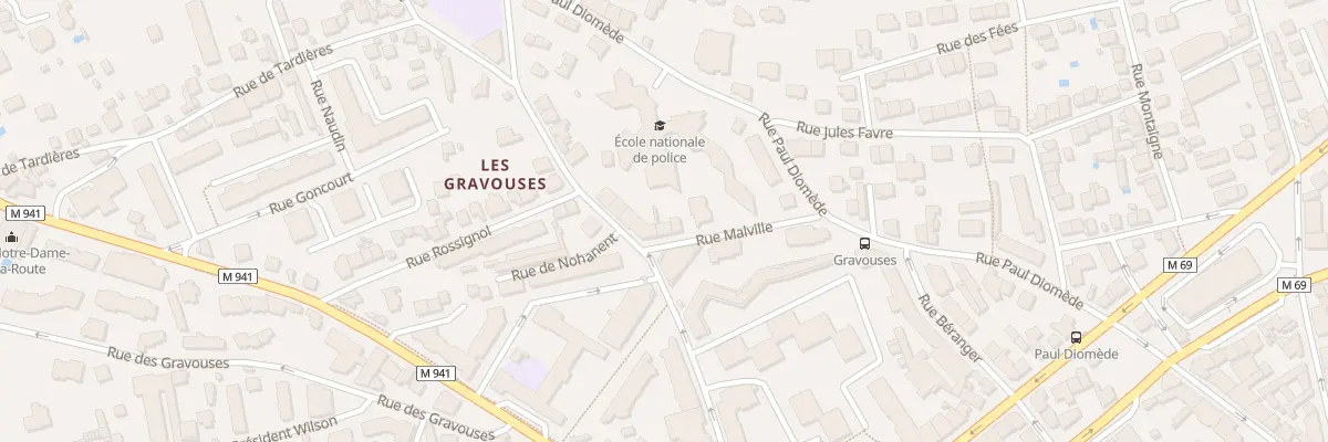 Plan du 1 Rue Malville à Clermont-Ferrand