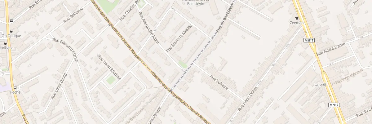 Plan du 104 Rue du Bas-Liévin à Lille