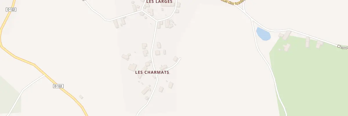 Plan du 5 Che de la Buge - Les Charmats à Montcel