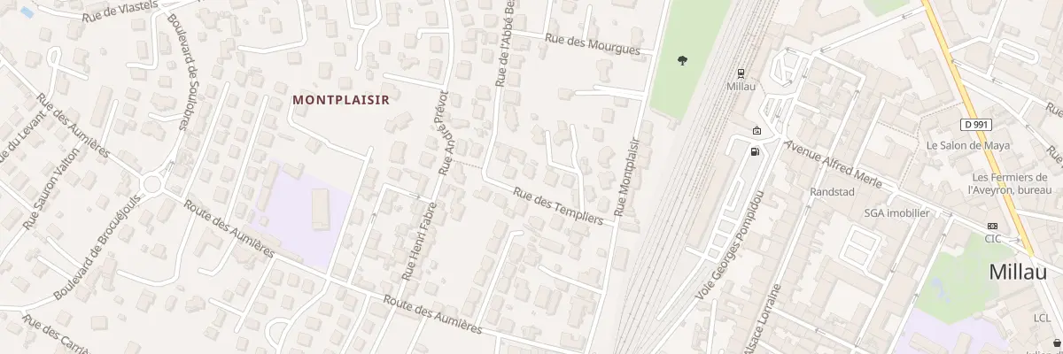 Plan du 10 Rue des Templiers à Millau