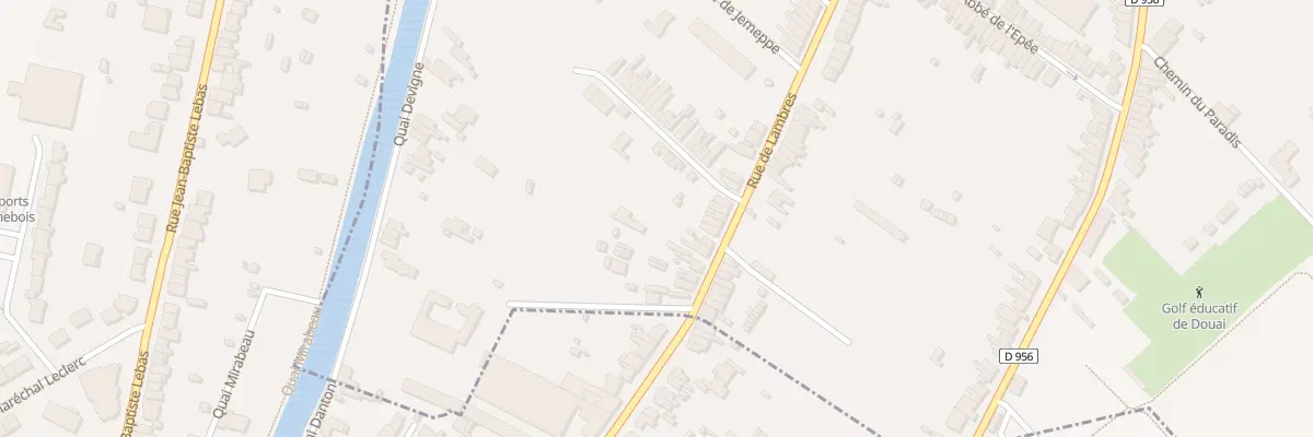 Plan du 688 Rue de Lambres à Douai