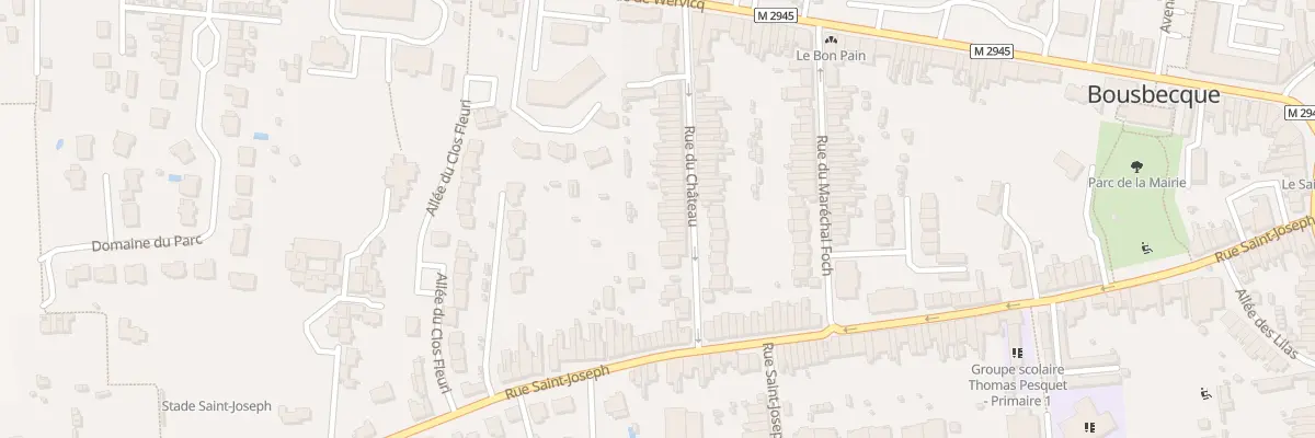 Plan du 38 Rue du Château à Bousbecque