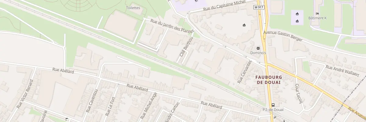 Plan du 12 Cité Berthou 187 Rue du Jardin à Lille