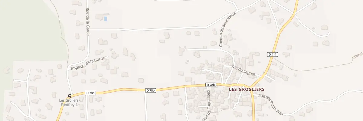 Plan du 16 Rue de la Pereyre Les Groslier à Châtel-Guyon
