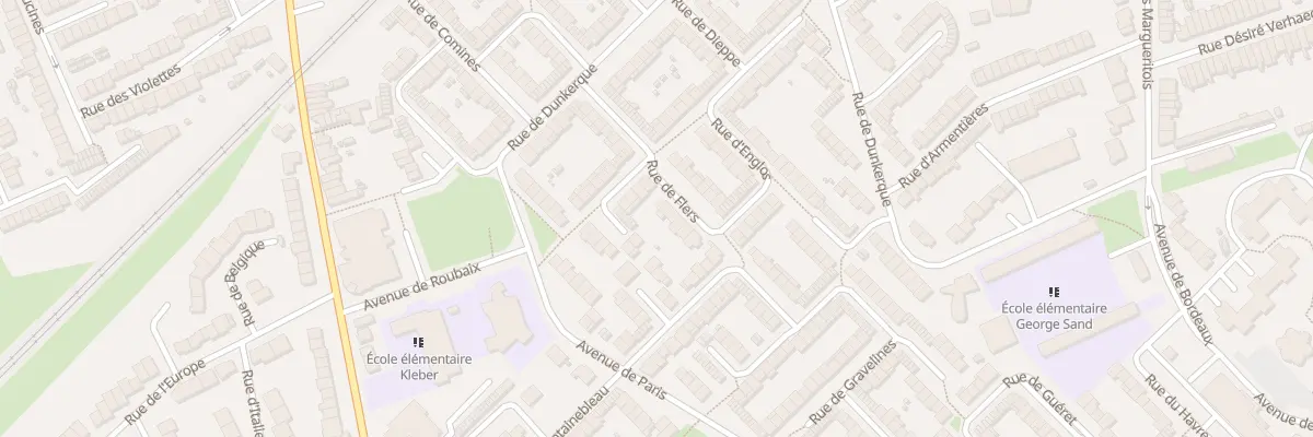 Plan du 2 Rue de Flers à Faches-Thumesnil