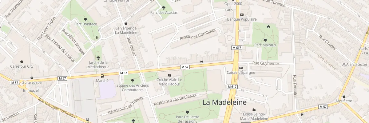 Plan du 34 Rue Gambetta à La Madeleine