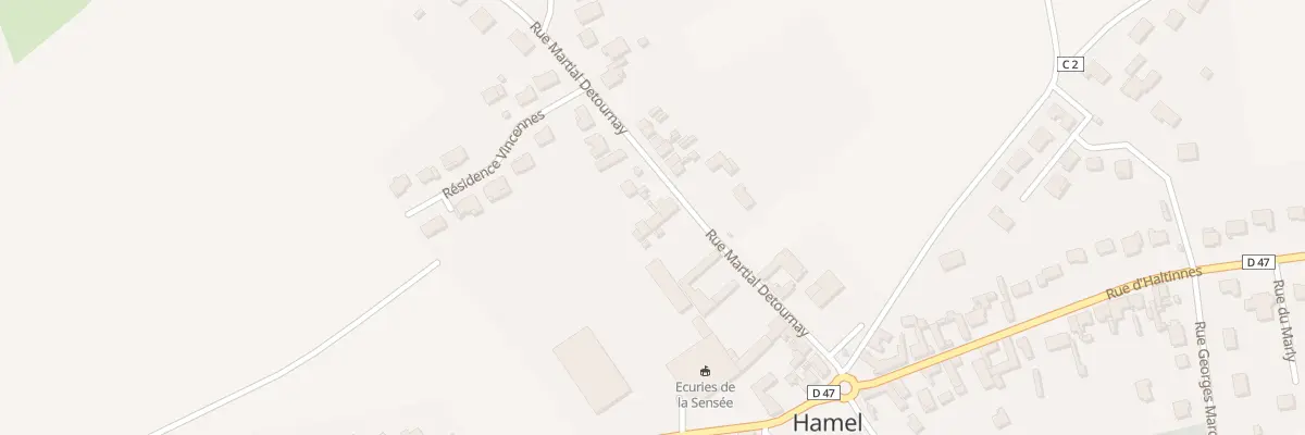 Plan du 105 Rue Martial Detournay à Hamel