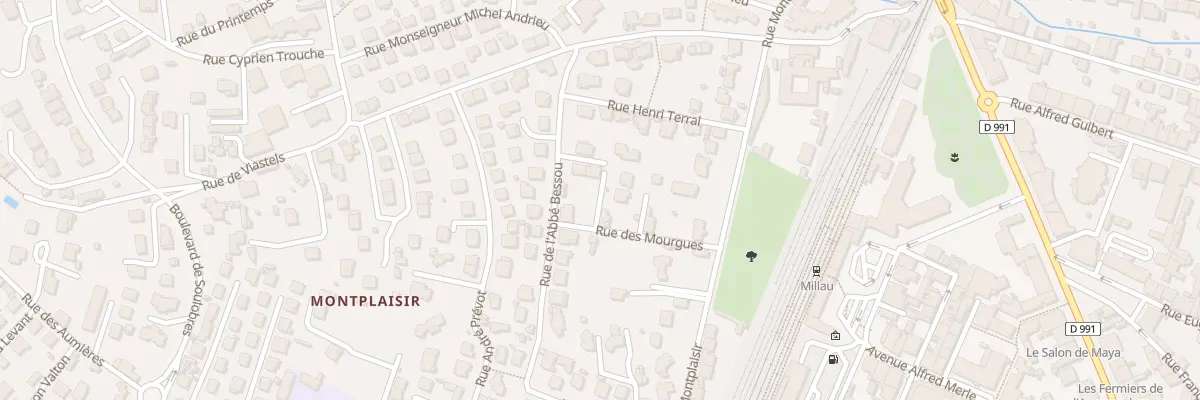 Plan du 10 Rue des Mourgues à Millau
