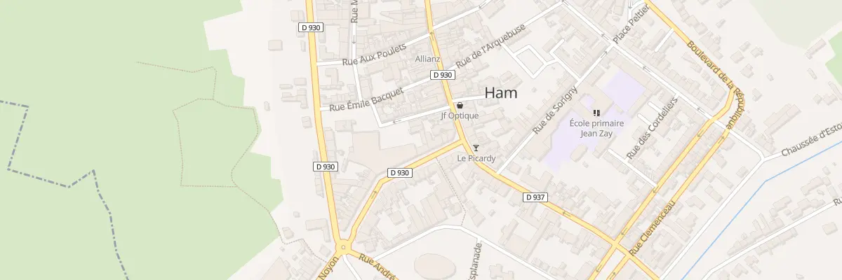 Plan du 8 Rue de Noyon à Ham