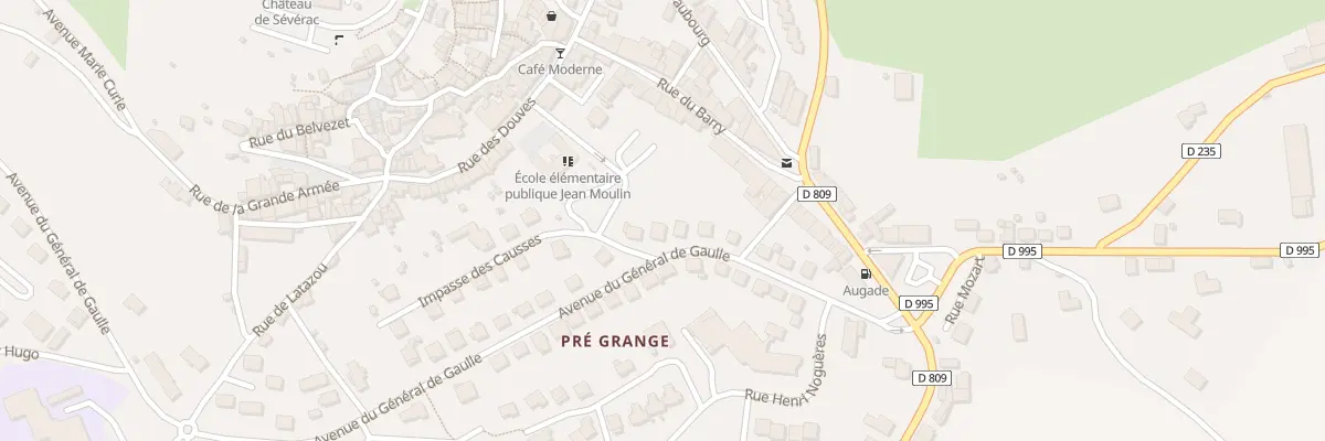 Plan du 14 Av du Général de Gaulle à Sévérac d’Aveyron