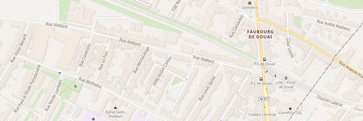 Plan du 216 Rue Abélard à Lille