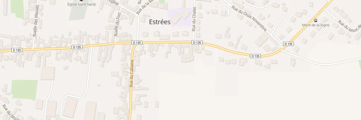 Plan du 11 Rue du General de Gaulle à Estrées