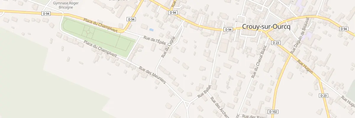Plan du 7 Rue du Cygne à Crouy-sur-Ourcq