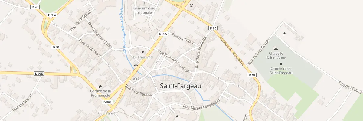 Plan du 1B Rue Raymond Ledroit à Saint-Fargeau