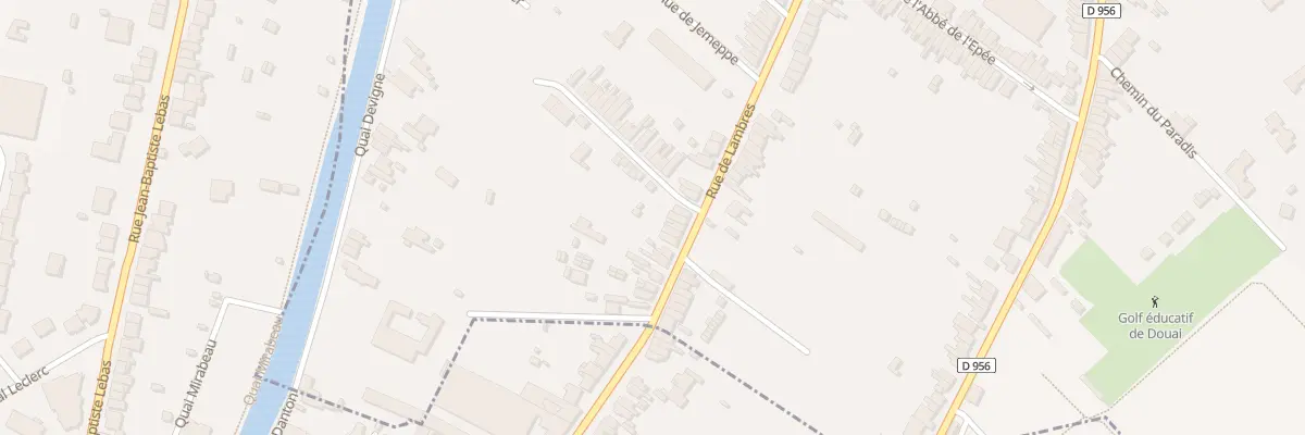 Plan du 670 Rue de Lambres à Douai