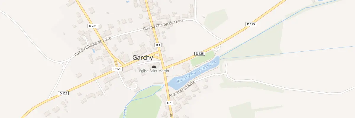Plan du 2 Rue de Donzy à Garchy