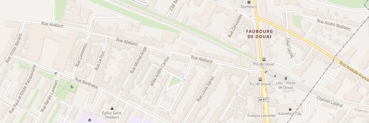 Plan du 220 Rue Abélard à Lille