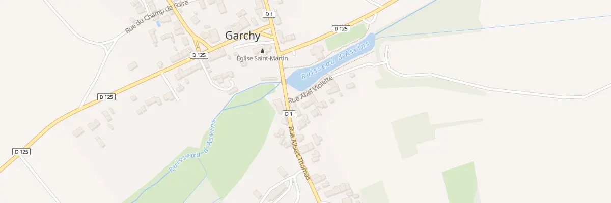 Plan du 6 Rue Abel Violette à Garchy