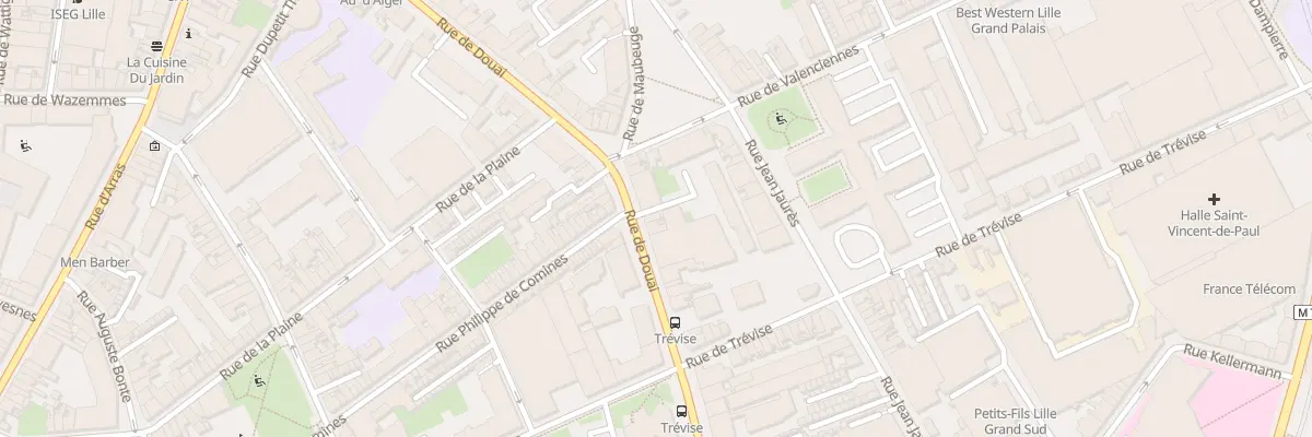 Plan du 91 Rue de Douai à Lille