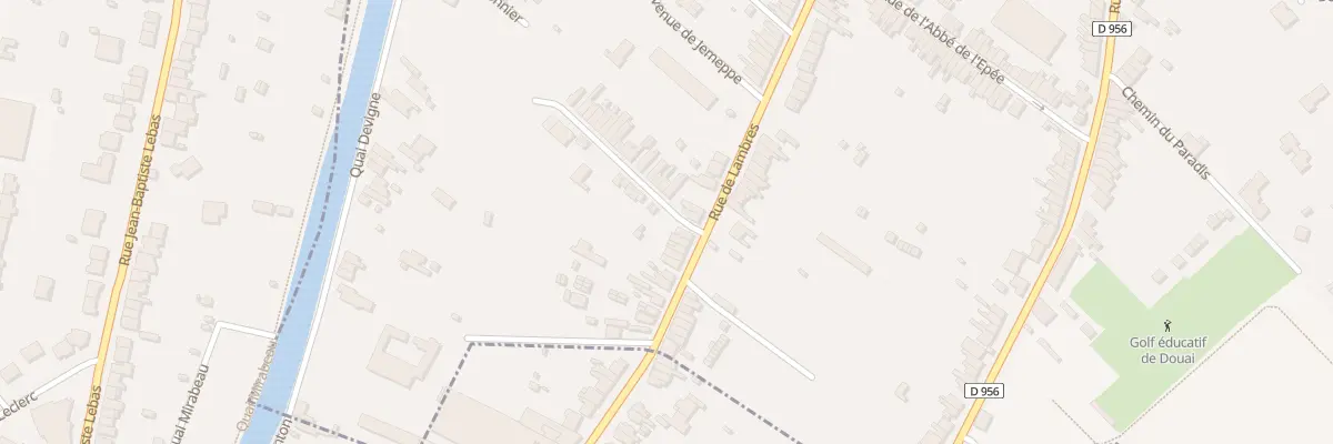 Plan du 656 Rue de Lambres à Douai