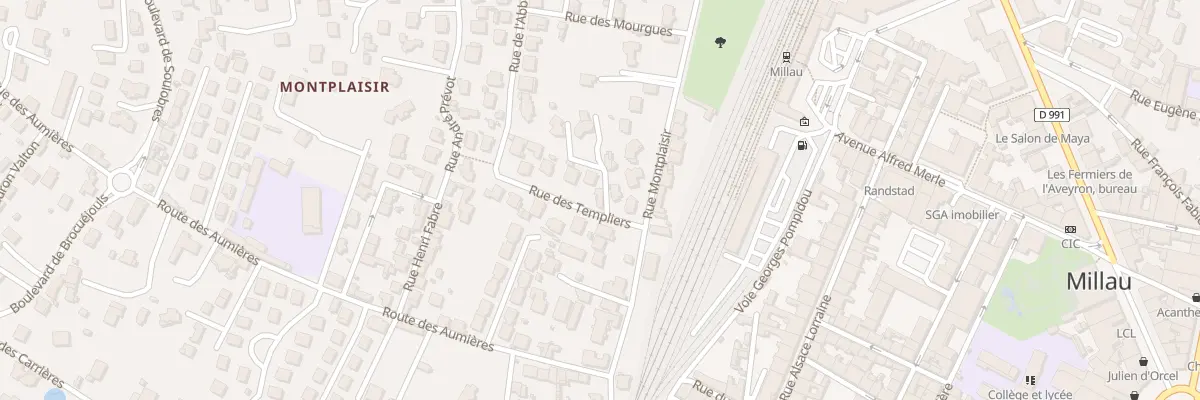 Plan du 4 Rue des Templiers à Millau