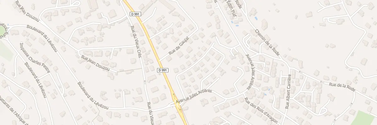 Plan du 99 Rue Frédéric Mistral à Millau