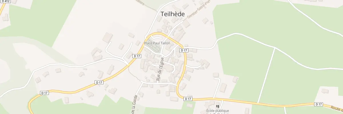 Plan du 9001 Rue de la Fontaine à Teilhède