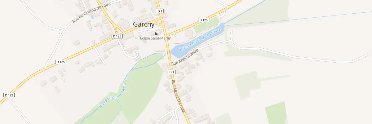 Plan du 8 Rue Abel Violette à Garchy