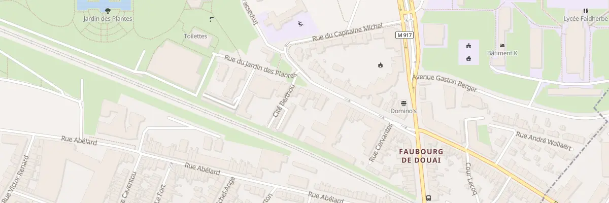 Plan du 161 Rue du Jardin des Plantes à Lille