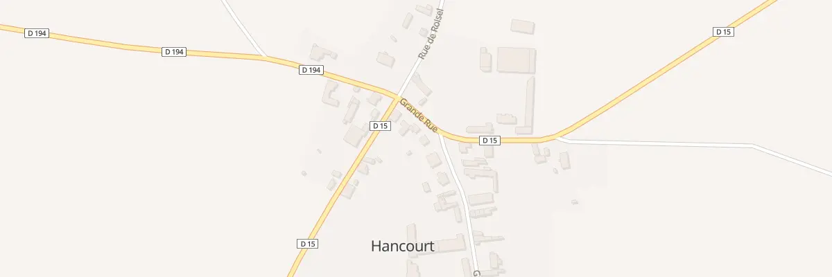 Plan du 6 Gr Grande Rue à Hancourt