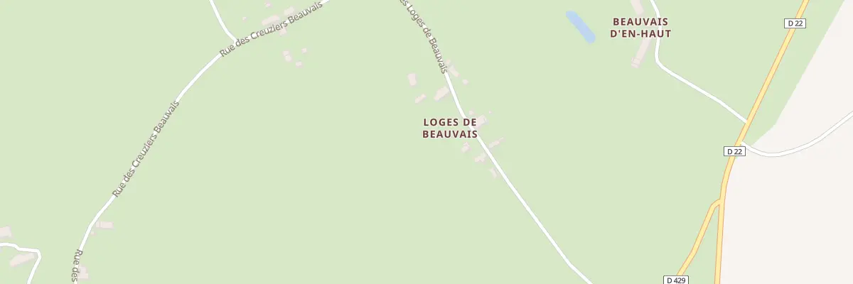 Plan du 7 Rue des Loges de Beauvais à Voussac