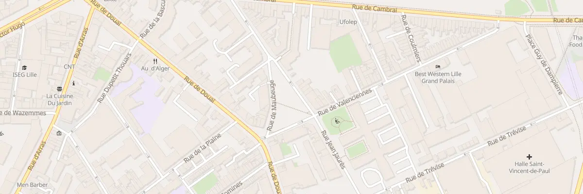 Plan du 16 Rue Jean Jaurés à Lille