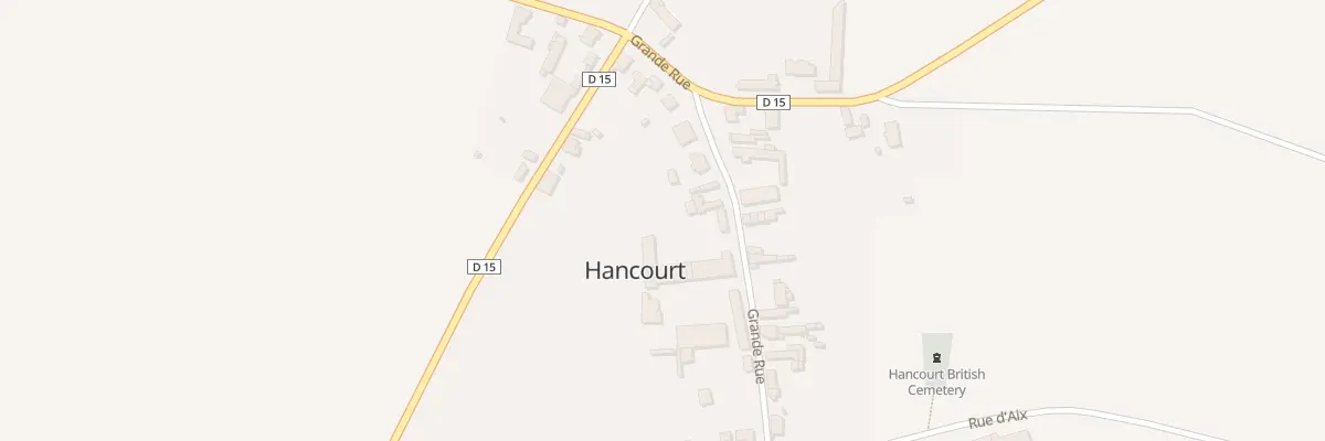 Plan du 16 Gr Grande Rue à Hancourt