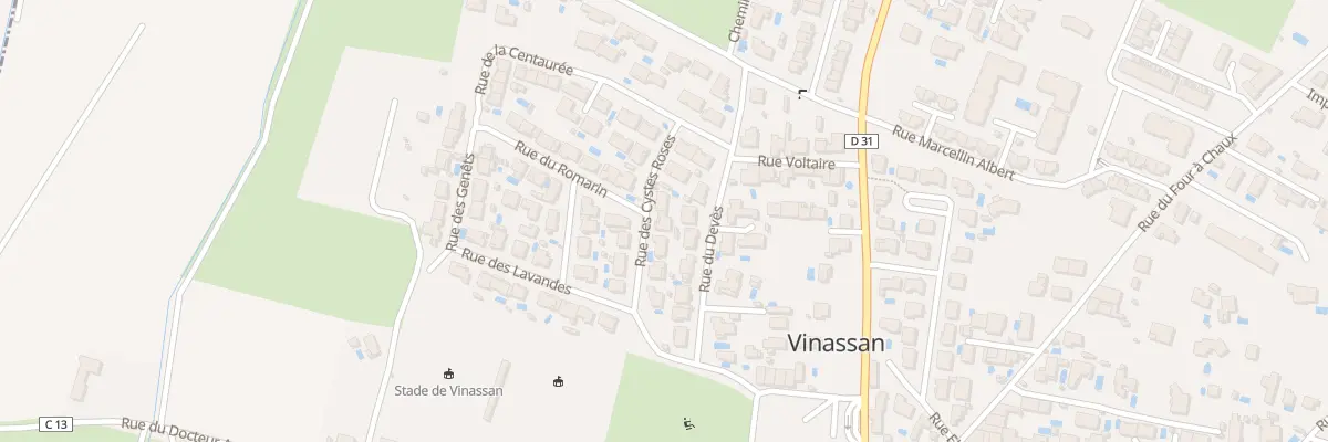 Plan du 8 Rue des Cystes Roses à Vinassan