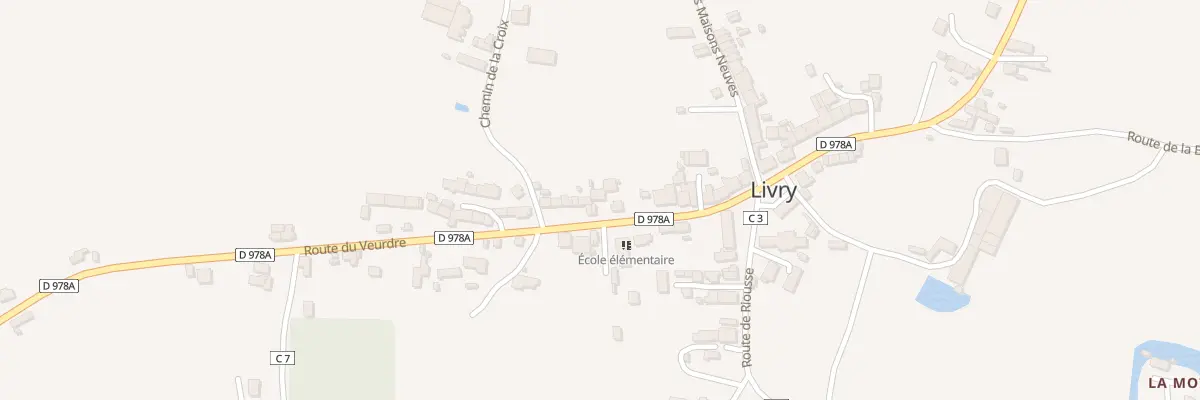 Plan du 14 Rte du Veurdre à Livry