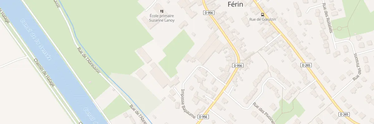 Plan du 80A Imp de Bapaume à Férin