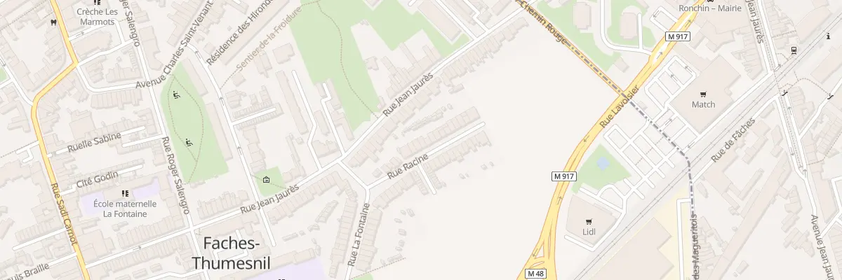Plan du 7 Rue Racine à Faches-Thumesnil