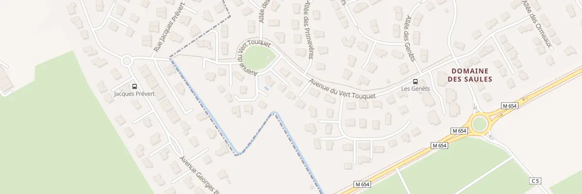 Plan du 17 Av du Vert Touquet à Bondues